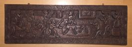 Grosses afrikanisches Wandpaneel aus Hartholz (72.5 cm)