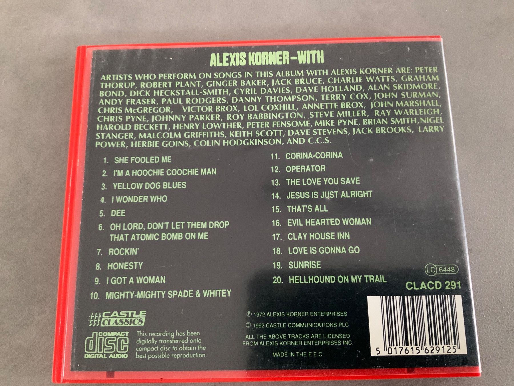CD: Alexis Korner, Bootleg him! CD – Usato da Uster venduto da Macita56 1