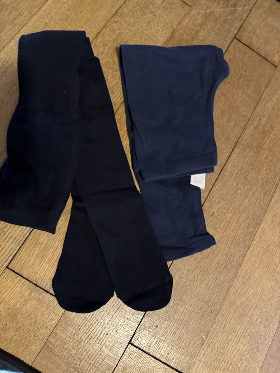 Calze & Collant: 2er Set Kinder Strumpfhose, marineblau, Grösse 128 – Usato da Ermatingen venduto da Pinggu02