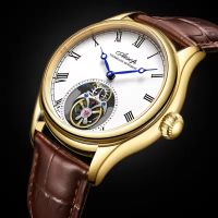 Tourbillon Armbanduhr Herrenuhr Skelettuhr mechanische Uhr