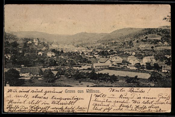 Cartes postales: Willisau, Ortsansicht mit Kirche und Umg – D'occasion à Berlin par bartko-reher