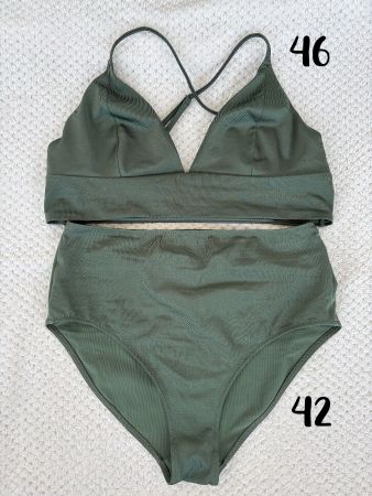 Bikini Oberteil Grösse 46 Unterteil Grösse 42 Khaki