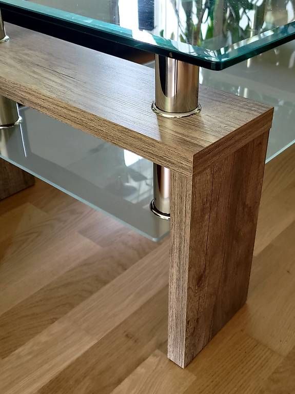 Tavoli: Couchtisch Glas / Raucheiche – Usato da Baden venduto da joh_97fz 1