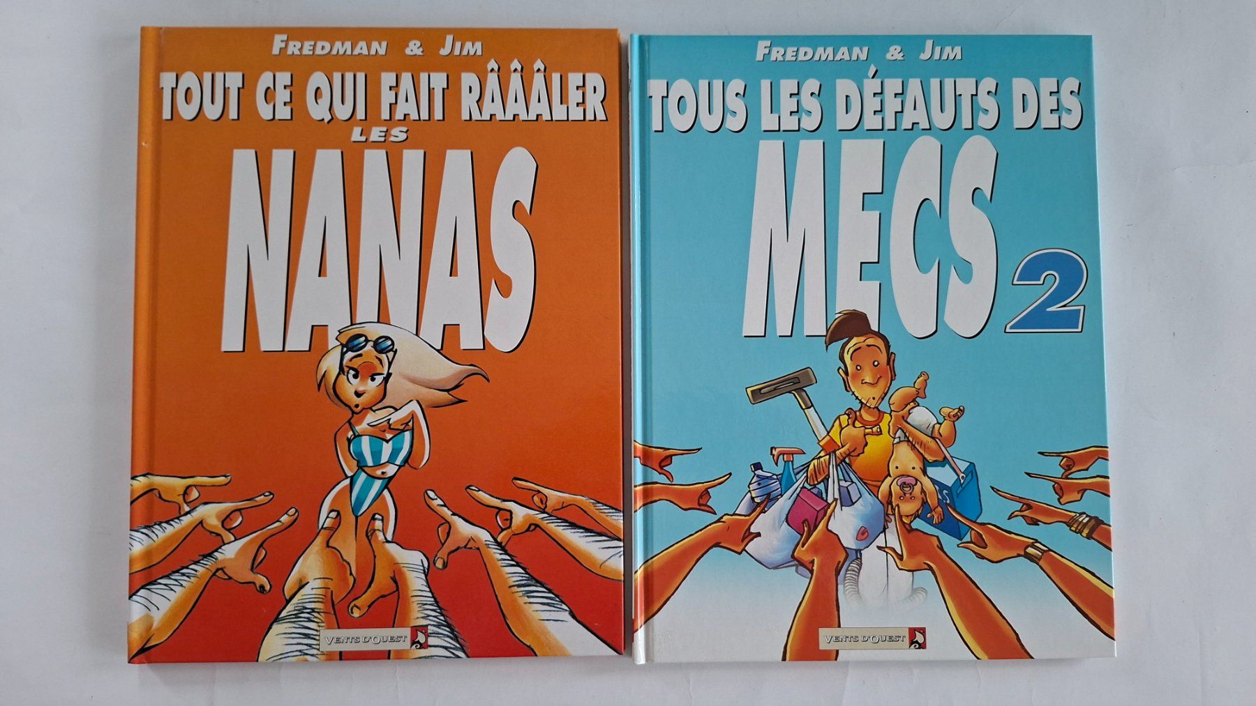 Fumetti: Fredman & Jim, "Nanas" & "Mecs" Comic, 2 Bände, Top! – Usato da Opfikon venduto da Diversamente