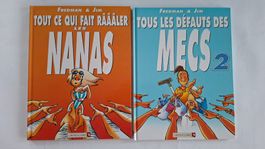 Fredman & Jim, "Nanas" & "Mecs" Comic, 2 Bände, Top!