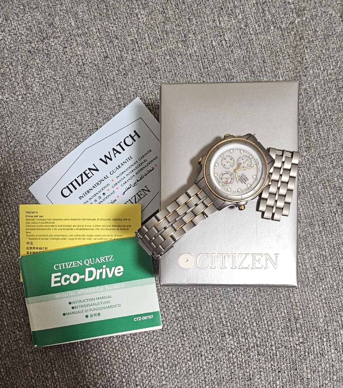 Citizen Orologi: Citizen Eco-Drive Titane, Full-Set ! – Usato da Genève venduto da Fresko01 4