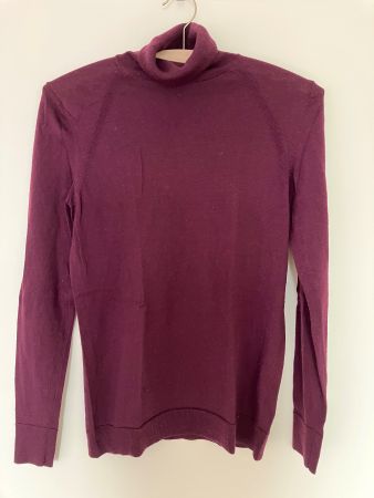 GAP Rollkragenpullover Bordeaux aus Merinowolle, Gr. S
