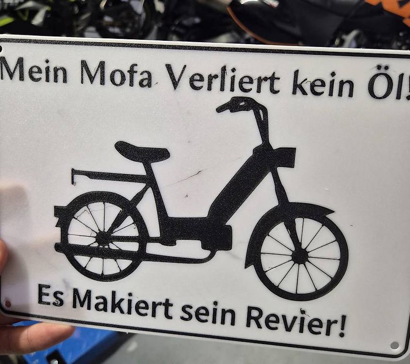 Mofa Töffli Schild 25x25cm (Gebraucht) in Wynau für CHF 15 – mit ...