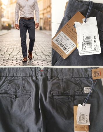 Beau pantalon U.S. Polo Assn neuf avec étiquettes W33 L32 !