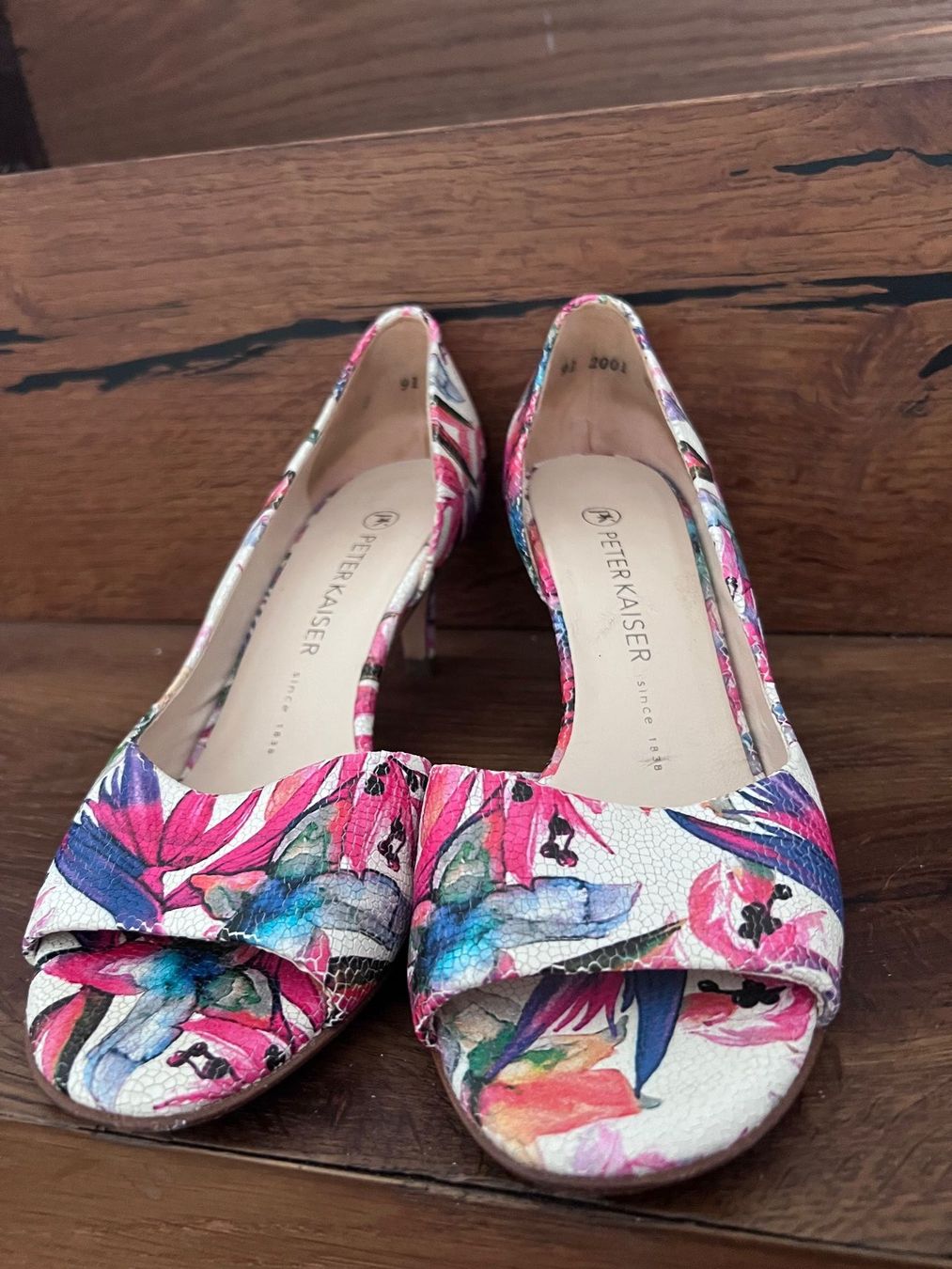 Kaiser Damenschuhe: Peter Kaiser Damenschuhe Gr. 38 Blumenmuster – Gebraucht aus Unterterzen von syllalex 1