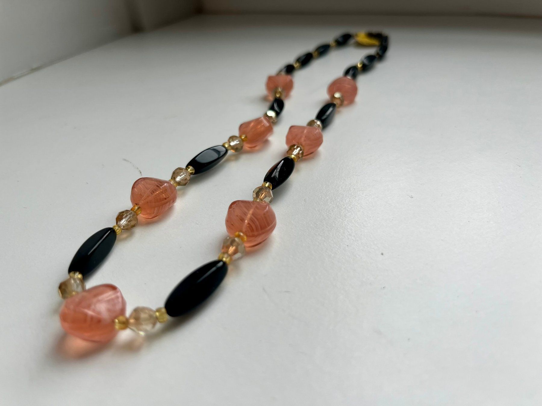 Catenine: Elegante Vintage-Halskette mit Glasperlen – Usato da Wädenswil venduto da Aniares2 1