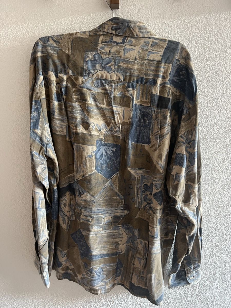 Blusen: Hemd Sequence Shirts Viskose gemustert braun blau – Gebraucht aus Baden von jul_gwh7 3