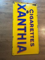 Original Emailschild Cigarettes Xanthia RIESENFORMAT Rarität