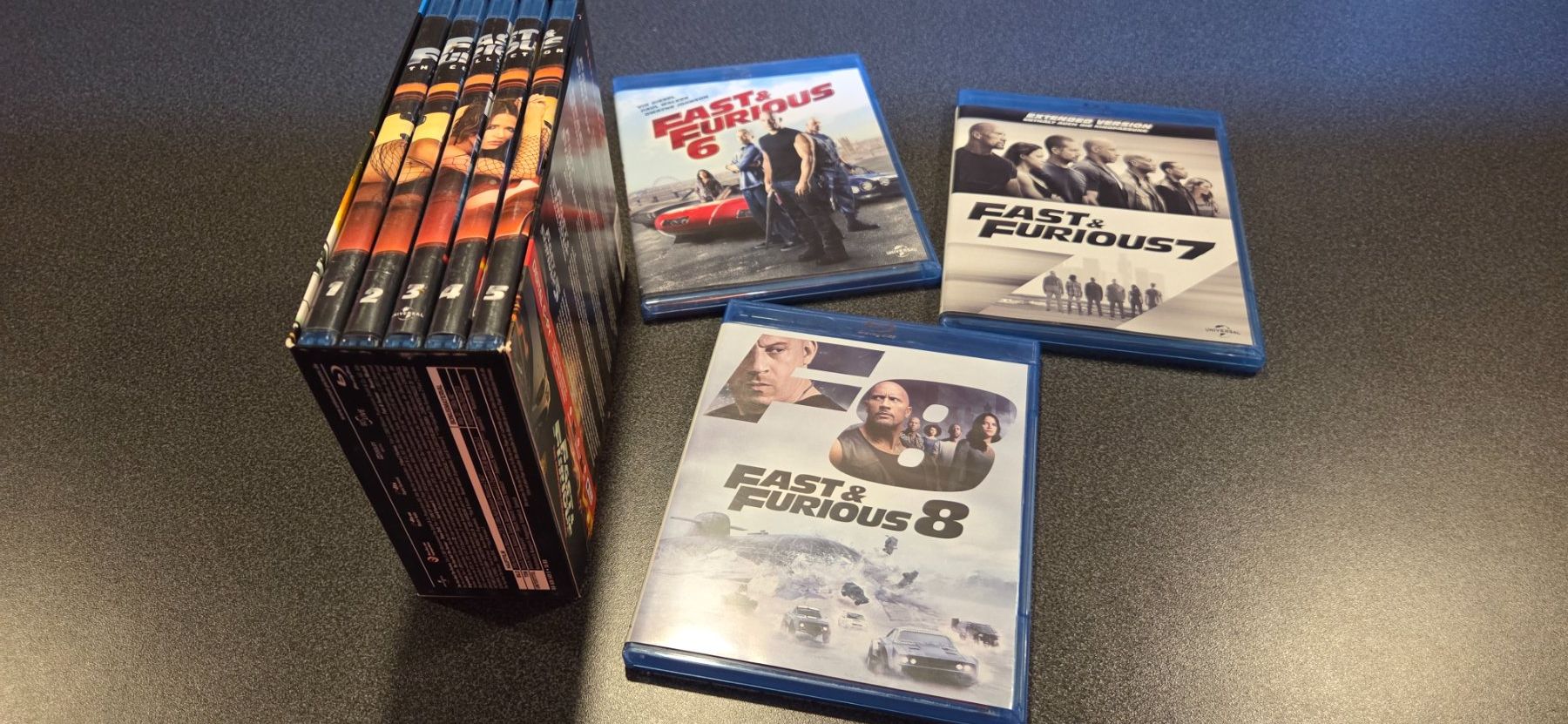 Tutti i DVDs: Fast & Furious 1 bis 8 Blu-Ray – Usato da Galgenen venduto da crazyman