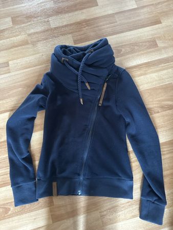 Naketano Fleece Jacke Pullover, dunkelblau 