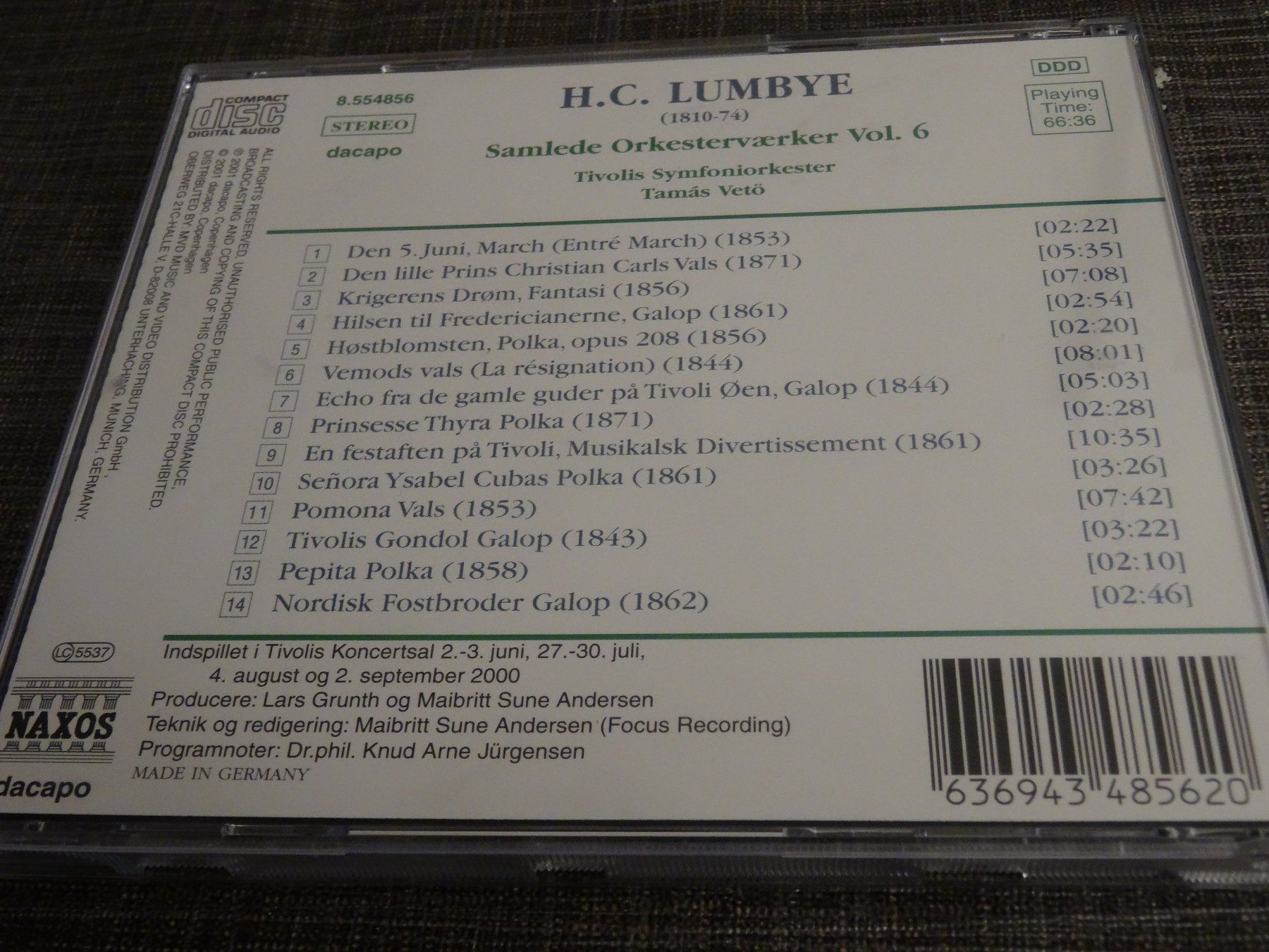 CD: H.C. Lumbye - Samlede Orkestervaerker 6 CD – Usato da Olten venduto da Disc-Ausverkauf 1