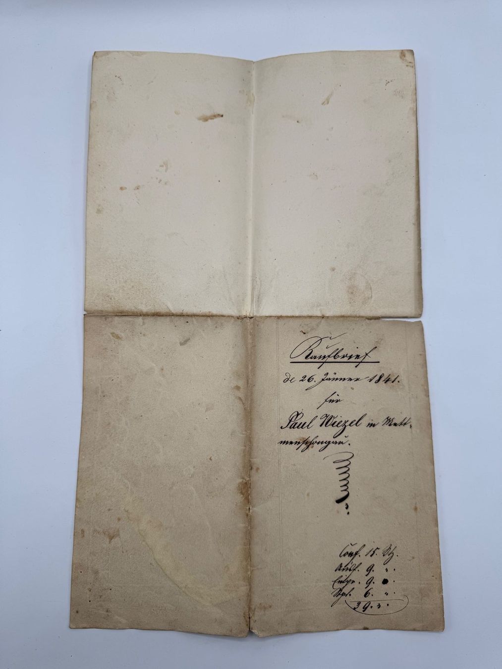 Documents: Alte Kaufbrief von 1841 – D'occasion à Sachseln par BONATI01 1