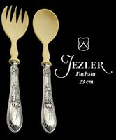 Fuchsia 23 cm Jezler 800Silb Anciens couverts à salade 