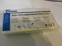 Akku-Schrumpfschlauch, 3x 1 Meter, Conrad, Fabrikneu