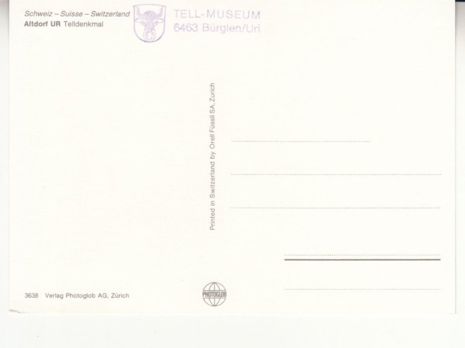 Ansichtskarten: Altdorf ca. 1970 – Gebraucht aus Bürglen TG von StampGraf 1