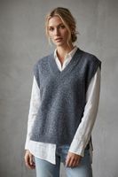 Mega coole & stylische Strickweste aus 100% Wolle eher Gr.M