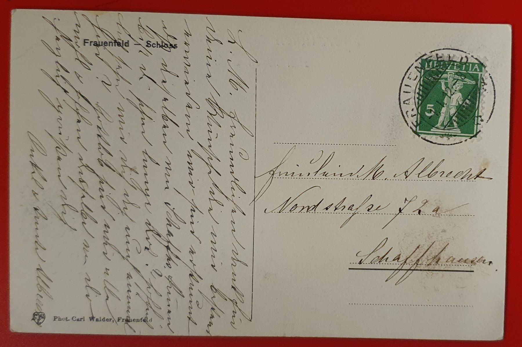 Cartoline postali: Frauenfeld 1912 – Usato da Kreuzlingen venduto da Rschweiz1 1