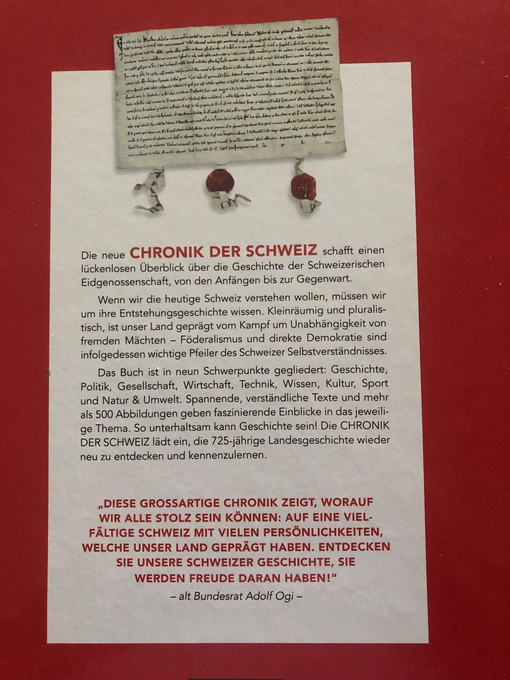 Libri: Chronik der Schweiz - Weltbild Verlag – Usato da Pfäffikon ZH venduto da Wacardo 1