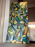 Abstraktes Gemälde, Acryl auf Leinwand