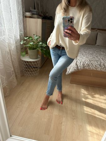 Neuer toller Pullover aus Wolle + Kaschmir Gr.L-M