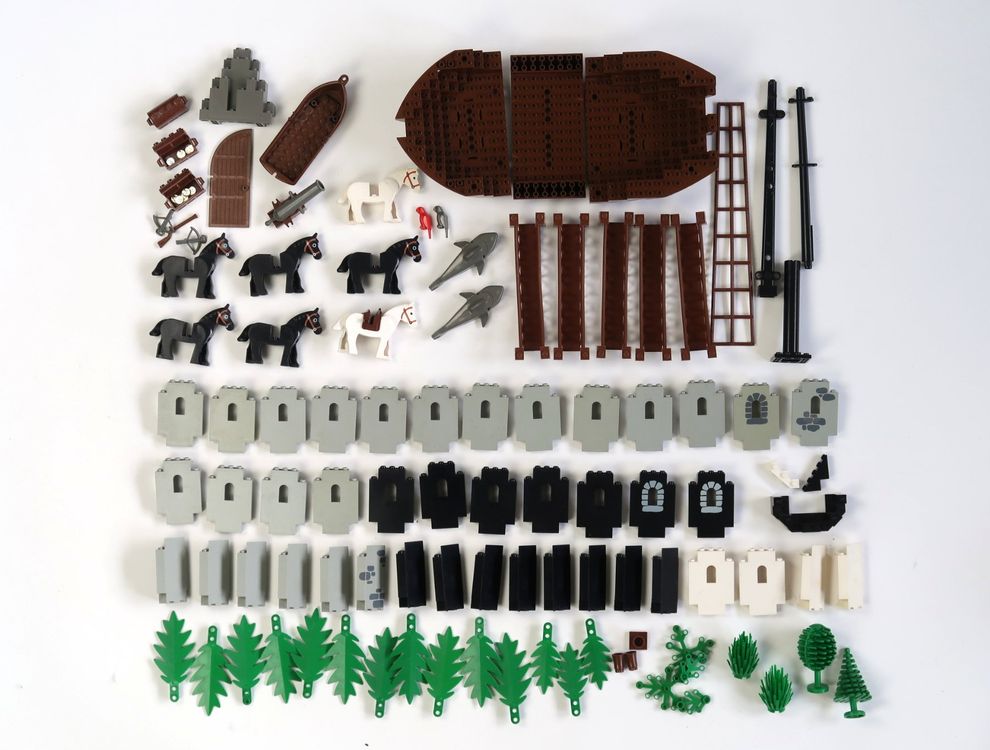 Lego Konvolut Kiloware Spezialteile Ritter Burg Piraten alt (Gebraucht ...