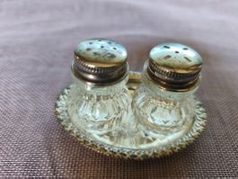 Salz und Pfeffer Streuer Glas Vintage