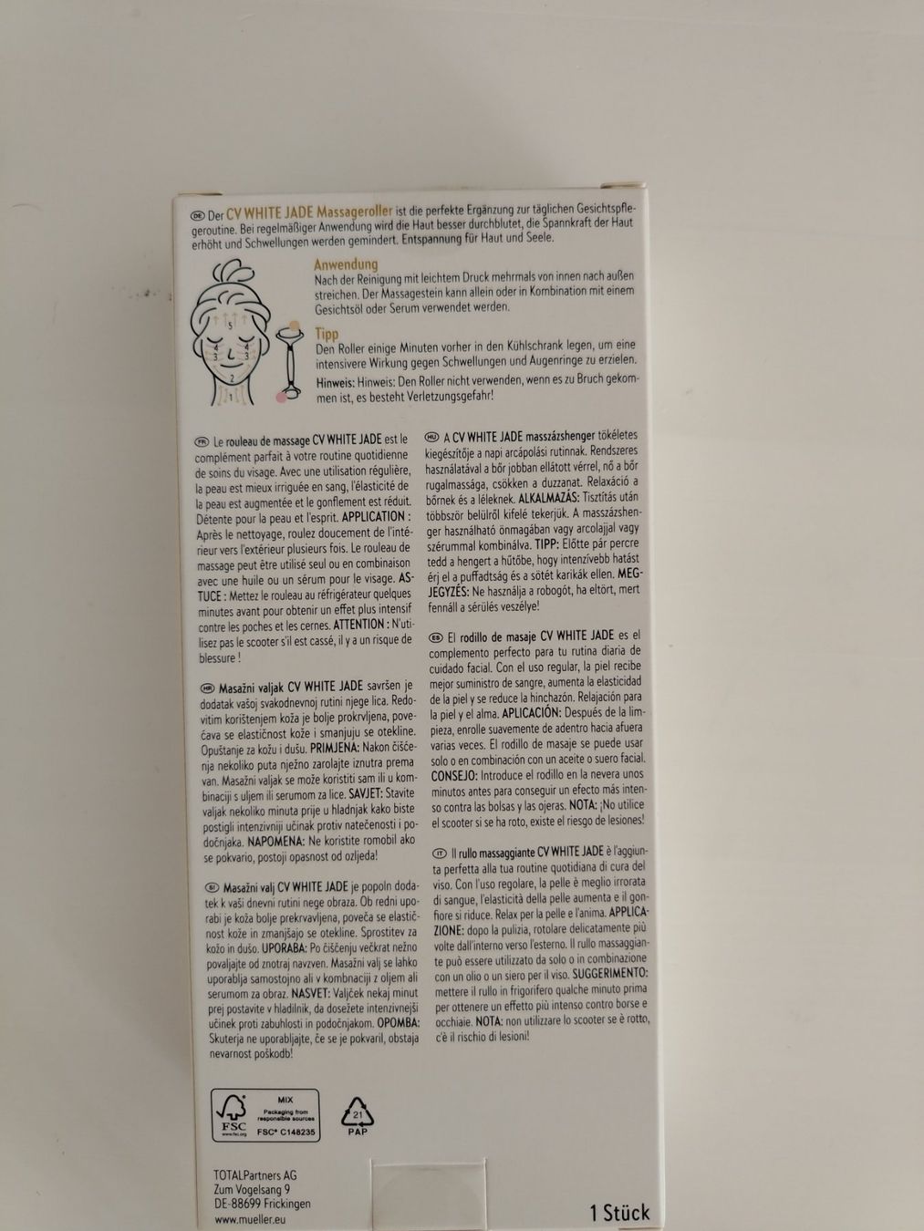Cura del viso: Gesichtsroller aus Jade OVP – Nuovo (secondo la descrizione) da Schönenbuch venduto da sop_n7zd 1