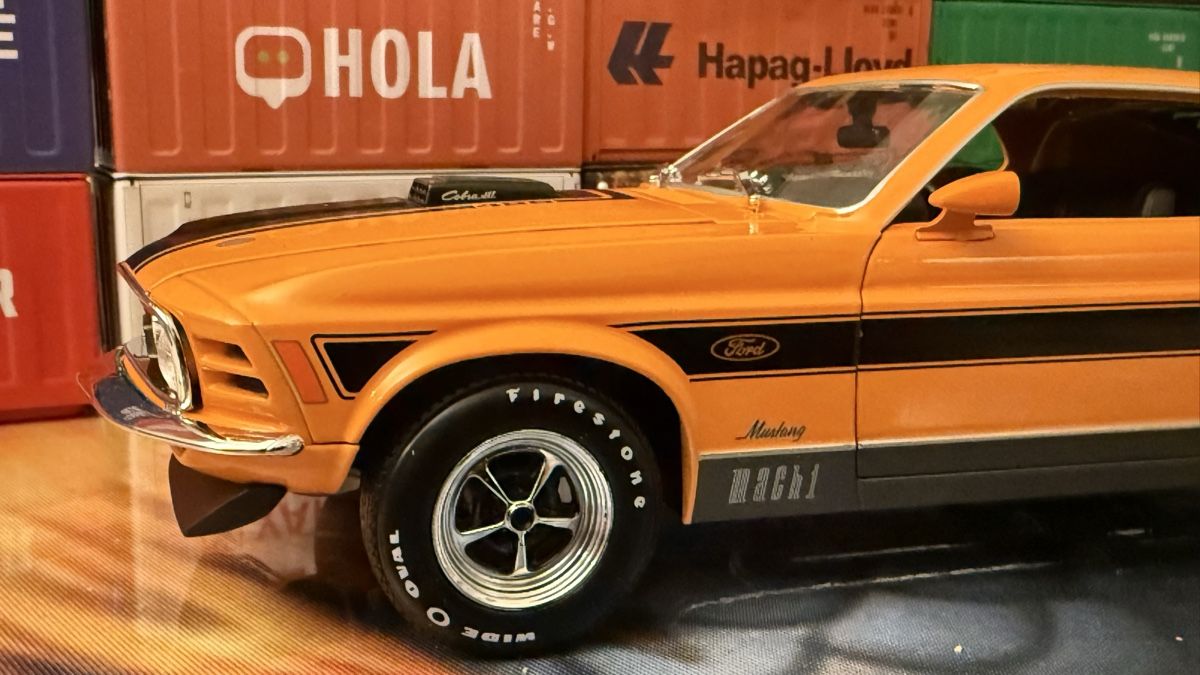 Ford Modellini d'auto: Ford Mustang Mach 1 Orange 1:18 – Usato da Basel venduto da Zomeg 1