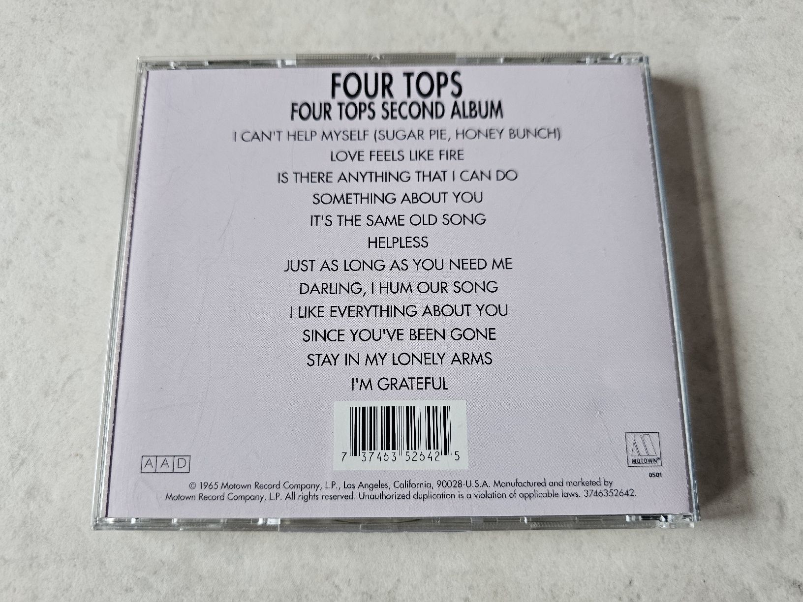 CD: Four Tops  -  Second Album – Usato da Schneisingen venduto da backstore24 1