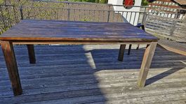 Terrassen Tisch und Bank