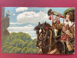 Postkarte Behüt Dich Gott gelaufen 1906 Thurgau