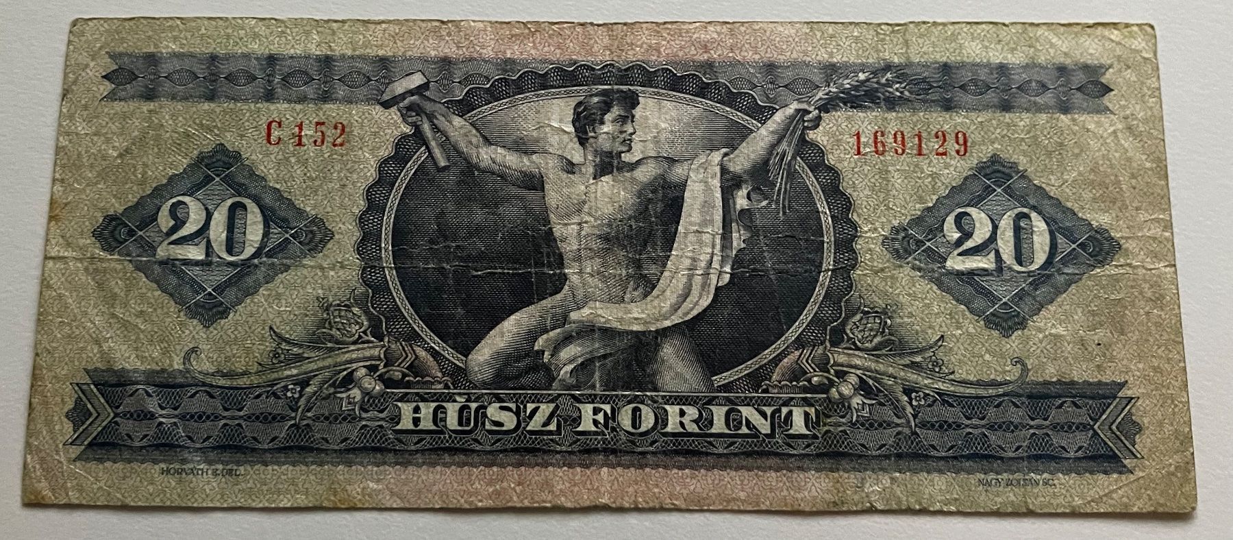 Banconote: Ungarn 20 Forint 1975 – Usato da Algetshausen venduto da Carrhard 1