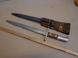 Schweizer Bajonett Modell 1918 mit Frosch