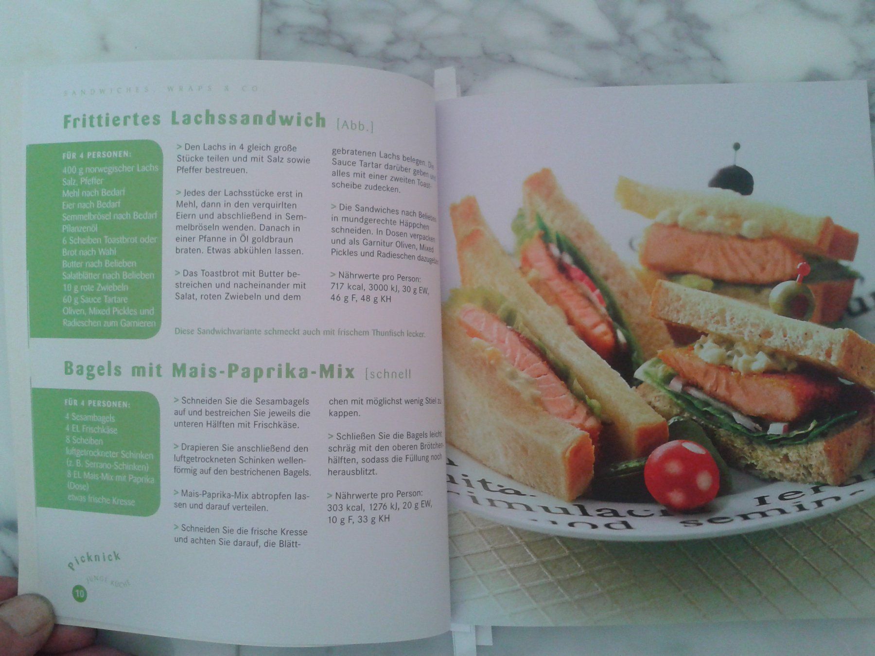Libri: 2 Bücher "Picknick am Strand"  + "Picknick" – Nuovo (secondo la descrizione) da Camorino venduto da Campellino 6