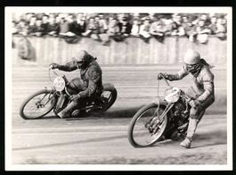 Fotografie Speedway Motorradrennen, Renn