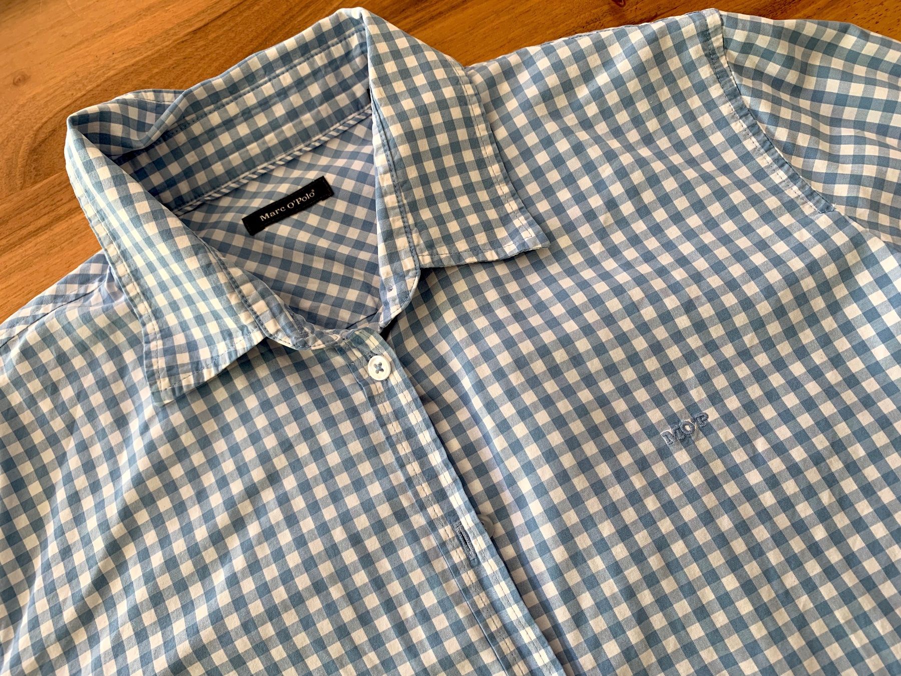 Marc O'Polo Camicette: MARC O POLO karierte Bluse hellblau/weiss Gr. 38 – Usato da Meiringen venduto da snahhanssnah 1