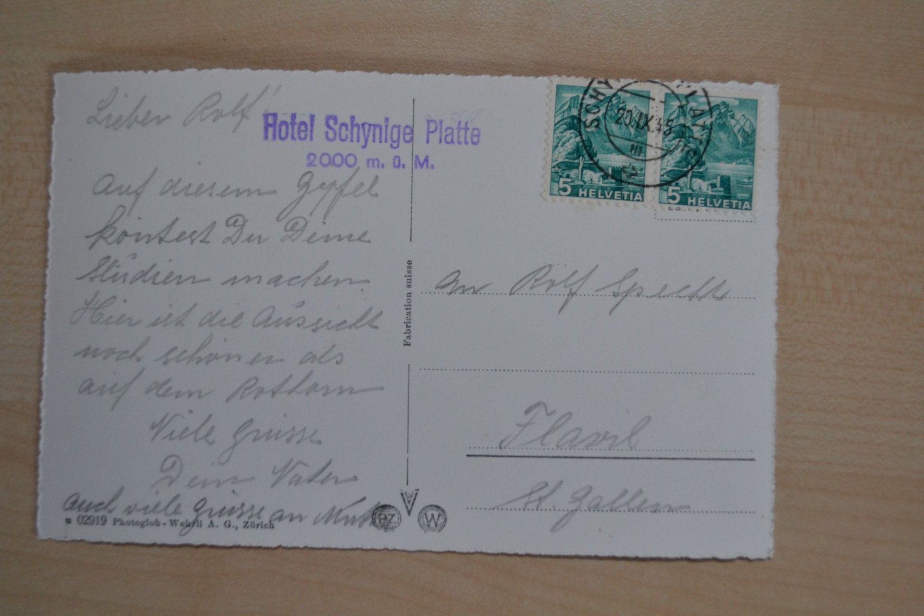 Cartoline postali: AK Berghaus Schynige Platte BE – Usato da Beinwil am See venduto da kajak55 1