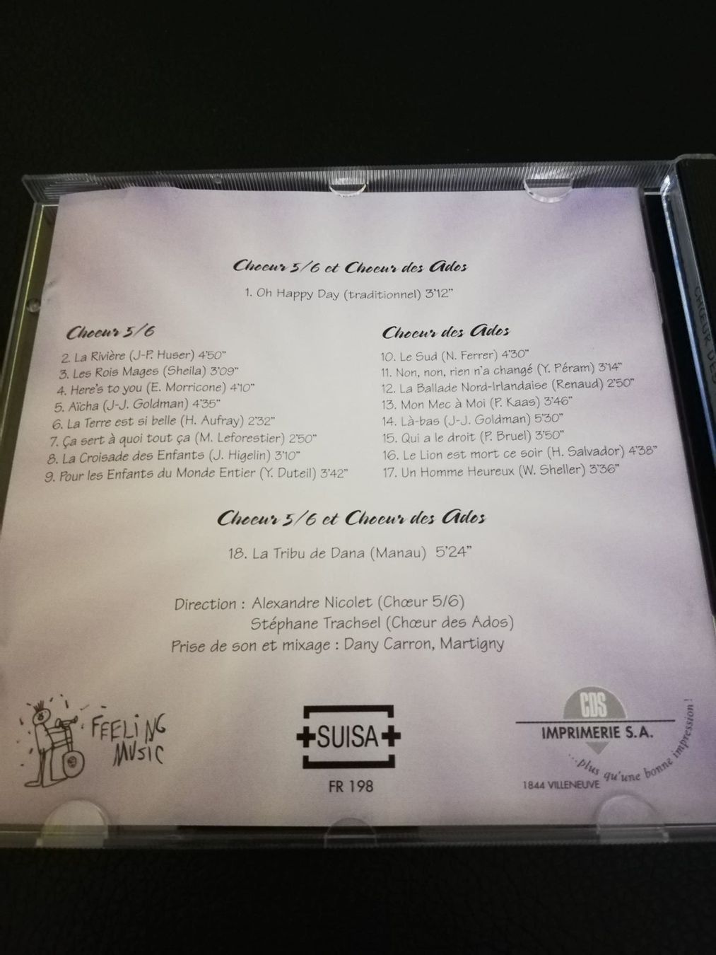CD: Choeur des ados et 5&6 emes – Usato da Bionnens venduto da Meg011 1