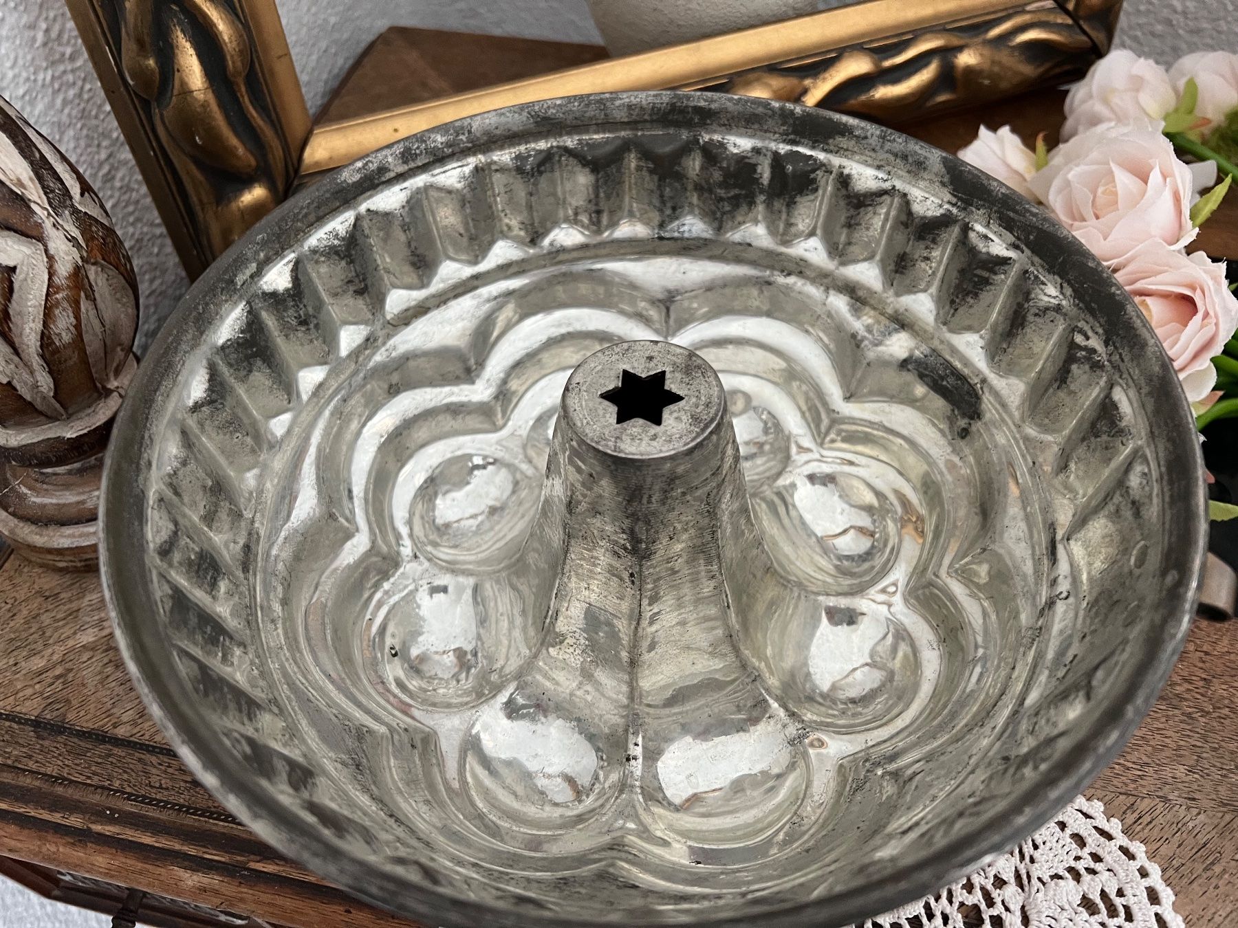 Teglie da forno: Grosse, alte Guggelhopf - Kupfer – Usato da Walzenhausen venduto da Cerna007 6