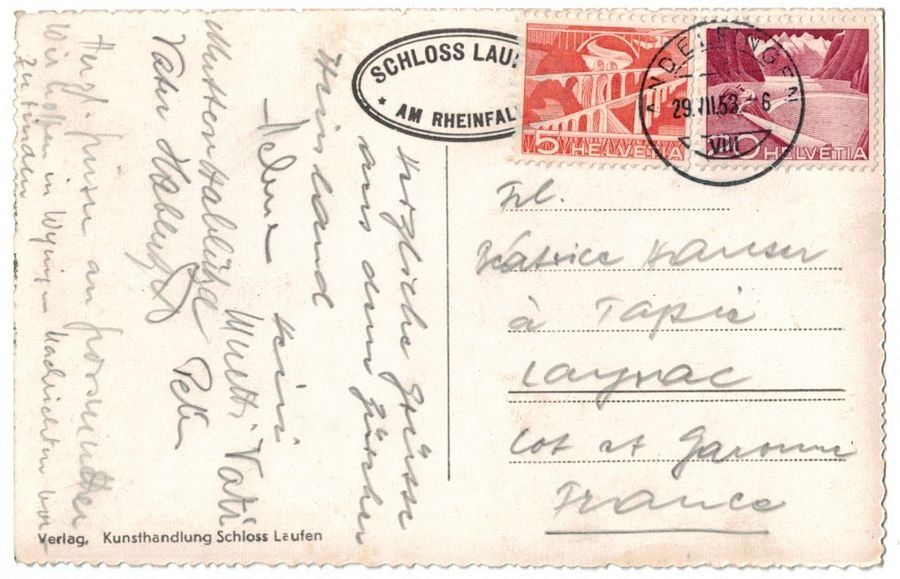 Cartoline postali: Rheinfall aus der Nähe – Usato da Frauenfeld venduto da POML 1