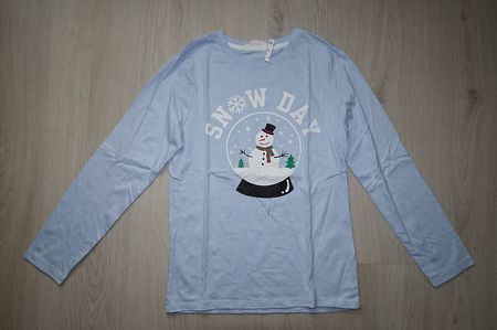 Langarmshirt Gr.134/140 Schneekugel H&M Neu!