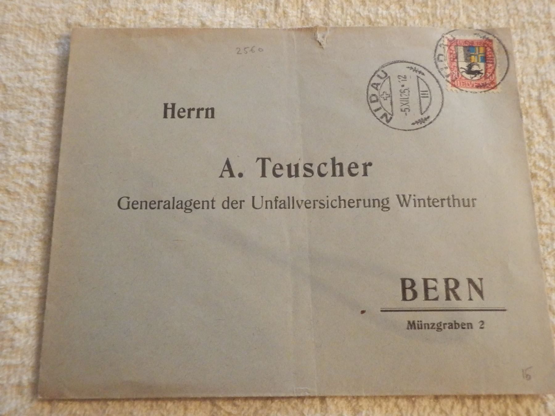 Tutti i francobolli: Lot mit 6 Bedarfsbelegen mit Vollstempel – Usato da Ueberstorf venduto da dinbau 5