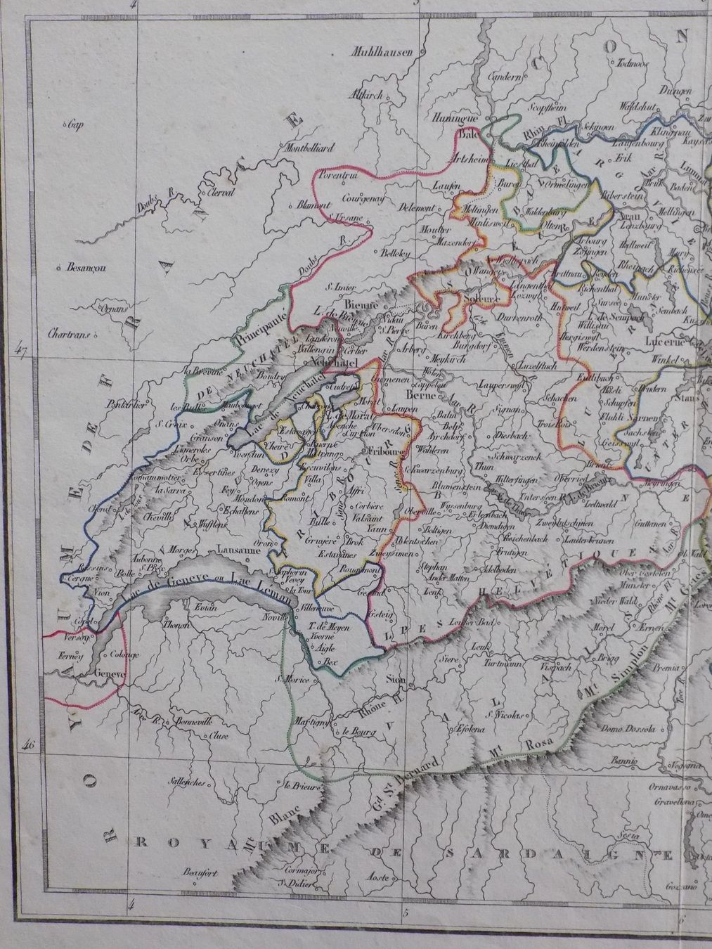 Cartes géographiques & atlas: Schweizerkarte mit Grenzkolorit – D'occasion à Risch par Rischli15 3