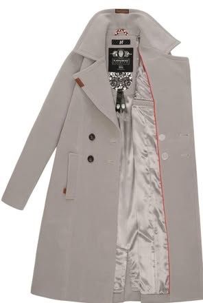 Cappotti: Grauer Navahoo Premium Damen Mantel, Gr.S, – Nuovo (secondo la descrizione) da Meggen venduto da AuDa17 8