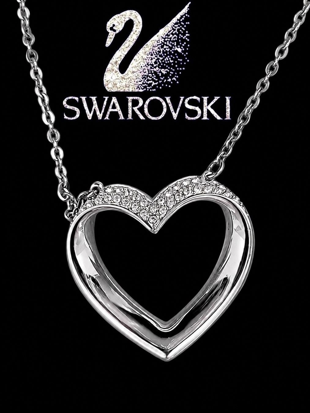 Swarovski Catenine: SWAROVSKI KETTE HERZ HINGUCKERTRAUM MEGA SILBER – Nuovo (secondo la descrizione) da LUZERN venduto da modeundlifestyle 2
